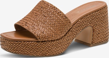 Mule Tamaris en marron : devant