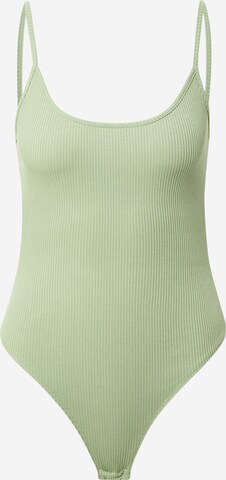 NEW LOOK Shirt Bodysuit in Green: front