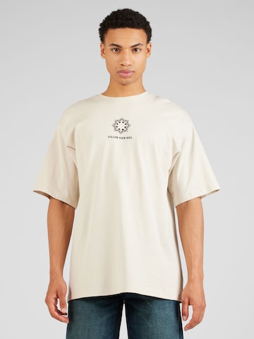 T-Shirt 'Tiago' ABOUT YOU en beige : devant