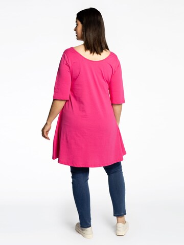 Yoek Shirt ' LIEKE ' in Roze