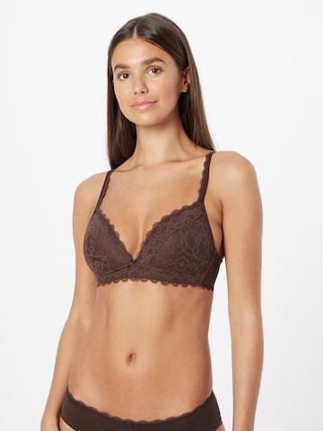 Mey T-shirt Bra in Brown: front