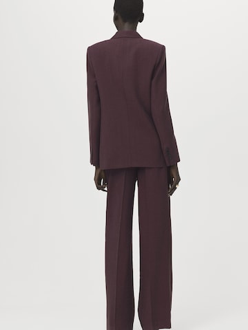 MANGO Szabványos Ráncos nadrág 'Veronica' - lila