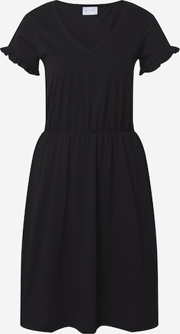 VILA Φόρεμα σε μαύρο: μπροστά