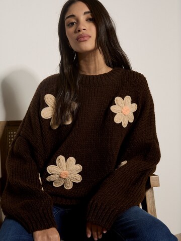 Pull-over ' ' Apricot en marron