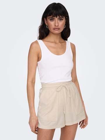 ONLY - Top em branco: frente