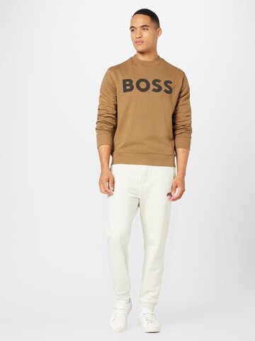 BOSS Sweatshirt 'WeBasic' in Beige