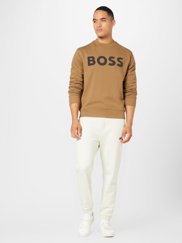 BOSS Orange Sweatshirt 'WeBasic' i beige