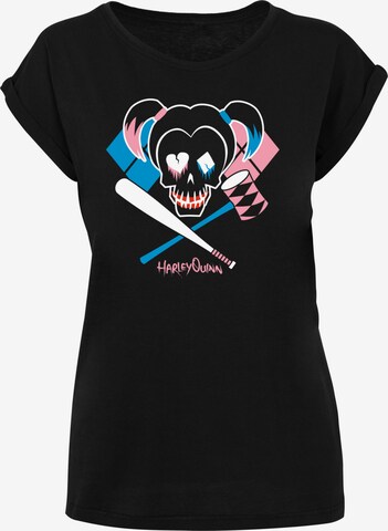T-shirt 'Suicide Squad Harley Quinn Skull' F4NT4STIC en noir : devant