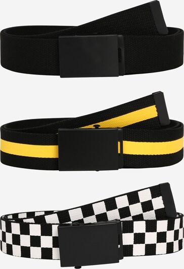 Urban Classics Gürtel in gelb / schwarz / weiß, Produktansicht