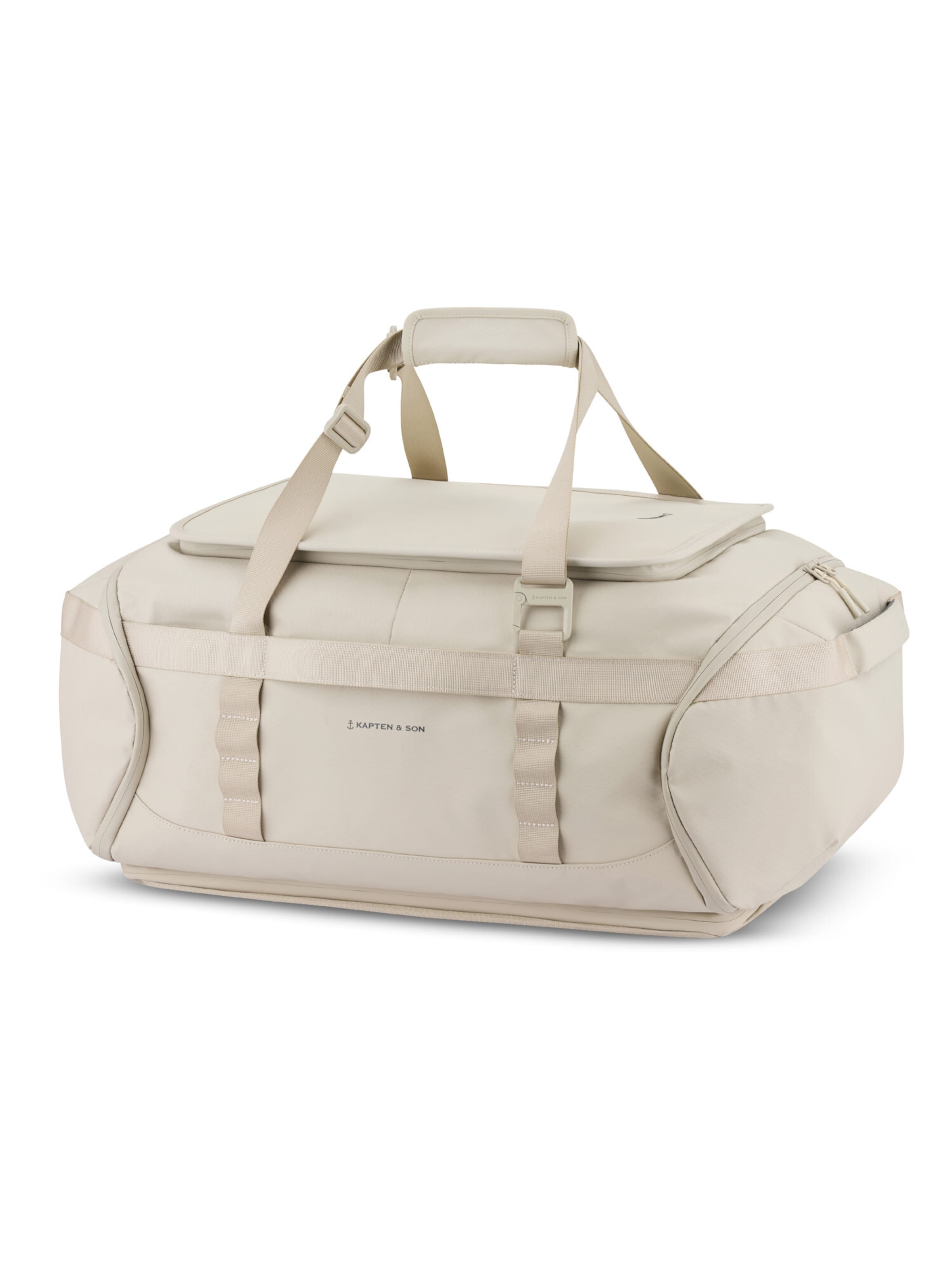 Kapten & Son Reisetasche 'Lisbon Duffle Large'‌‌ in Beige: Vorderseite