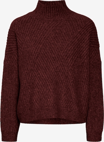 ICHI Sweater in Red: front