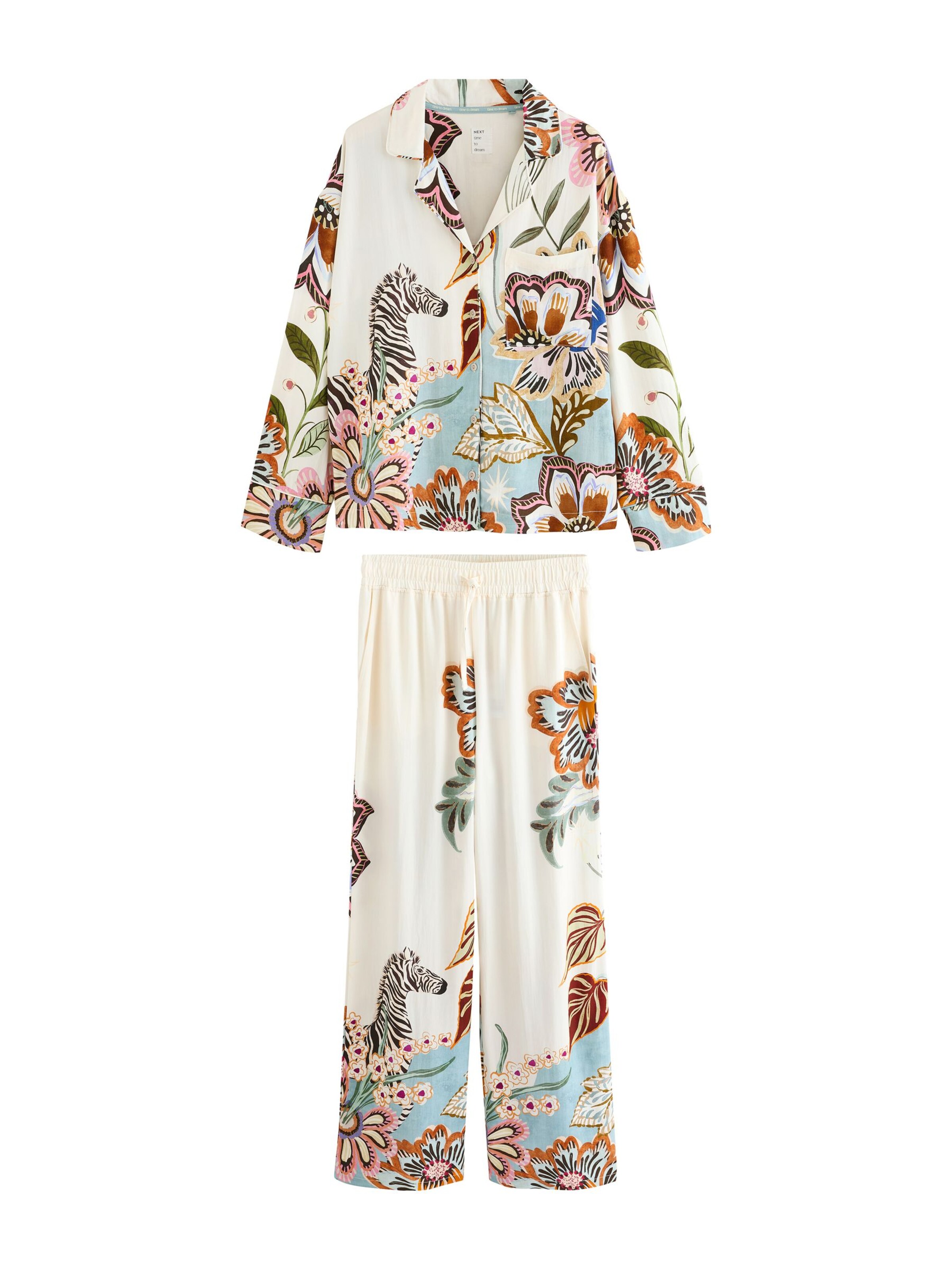 Next Pizsama - bézs: elől