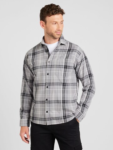 Comfort fit Camicia 'JCOBLAKE' di JACK & JONES in grigio: frontale