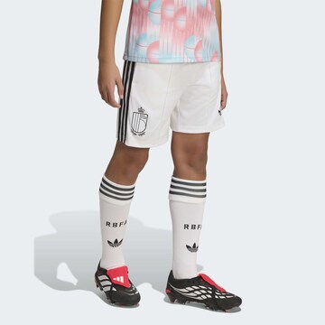 ADIDAS PERFORMANCE - regular Pantalón deportivo 'Belgium 26 Away Kids' en blanco: frente