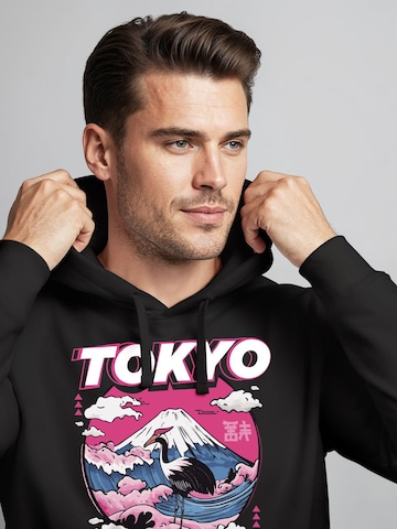 Neverless Sweatshirt 'Tokyo Fuji' in Black