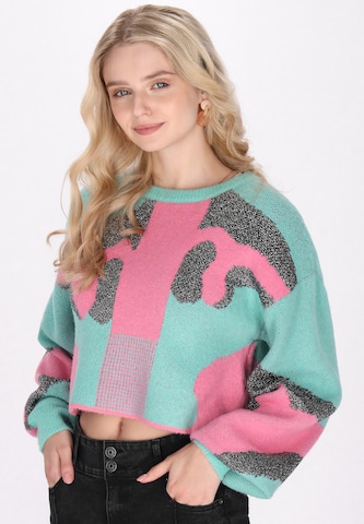 IZIA - Pullover em verde: frente