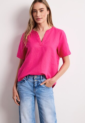 STREET ONE Bluse in Pink: Vorderseite