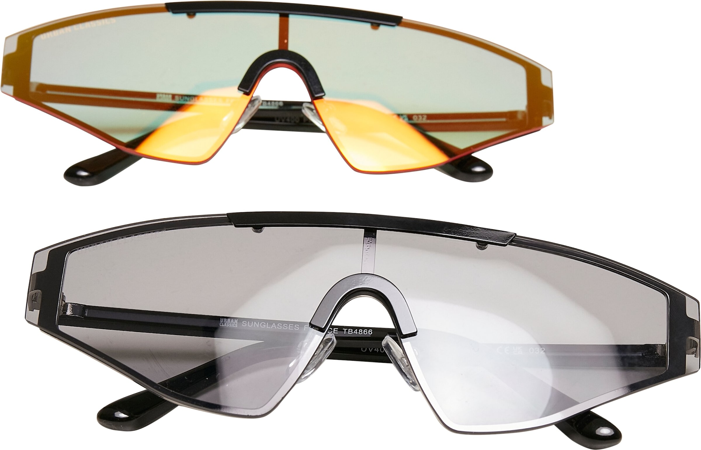 Occhiali da sole Urban Classics di colore arancione chiaro / nero, Visualizzazione prodotti