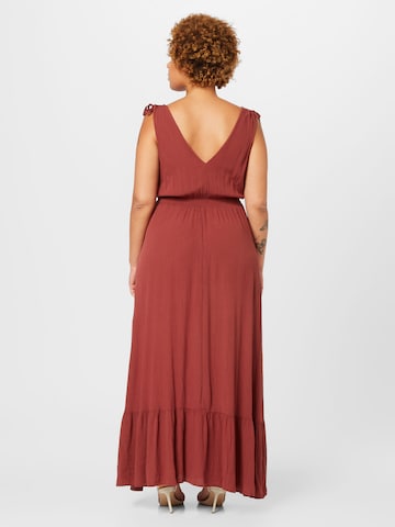 ABOUT YOU Curvy Summer Dress 'Candy' in Brown