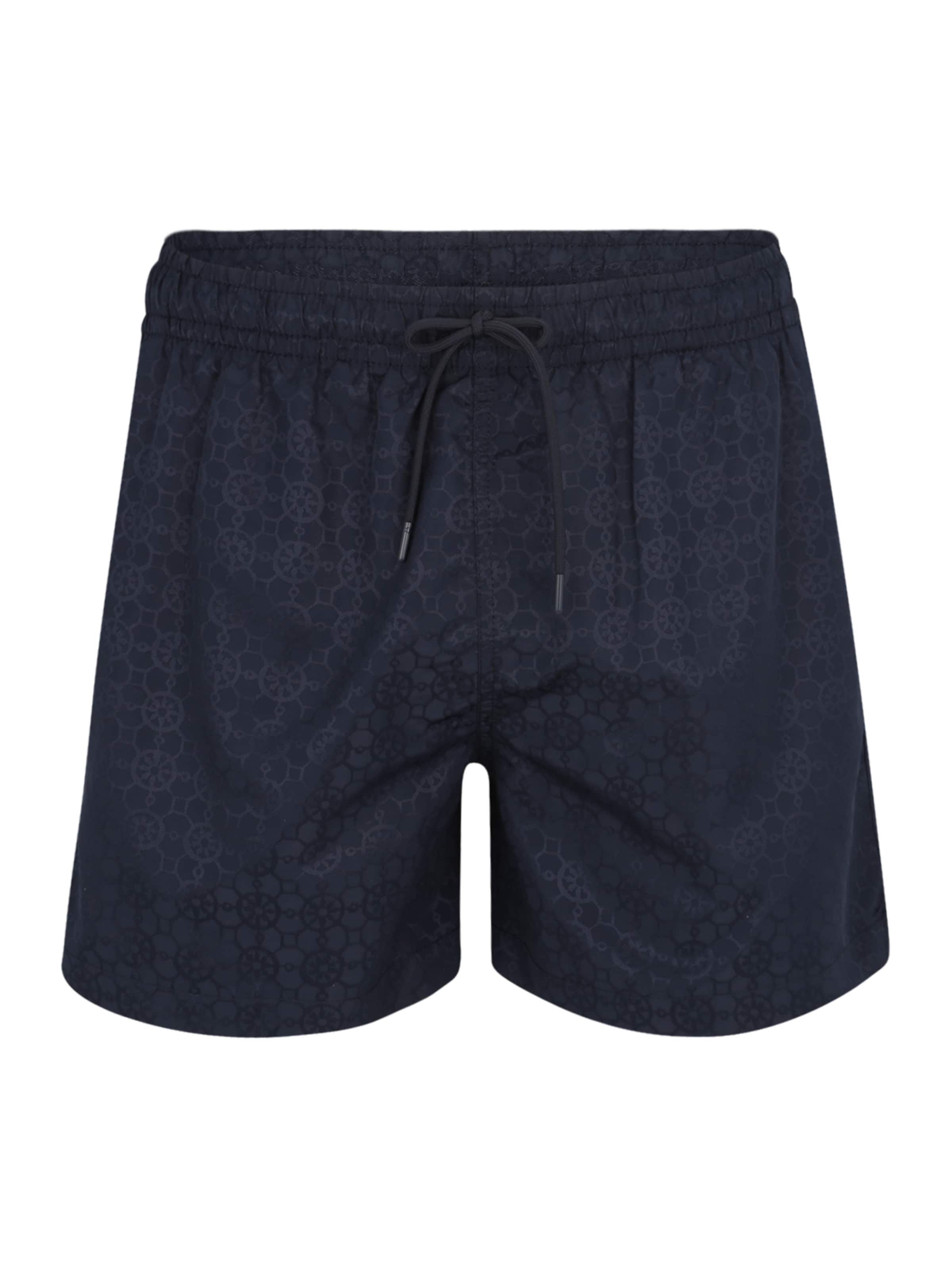 Abercrombie & Fitch Шорти за плуване в синьо: отпред