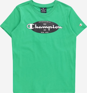 Champion Authentic Athletic Apparel Tri�čko – zelená: přední strana
