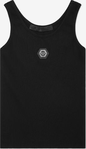 Philipp Plein Top in Schwarz: Vorderseite