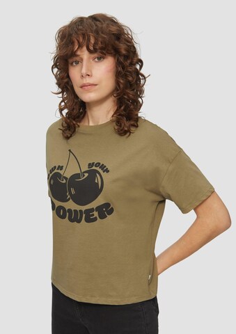 QS Shirt in Groen: voorkant