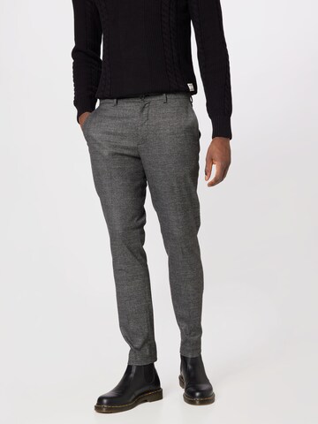 SELECTED HOMMESlimfit Chino hlače 'MARLOW' - siva boja: prednji dio