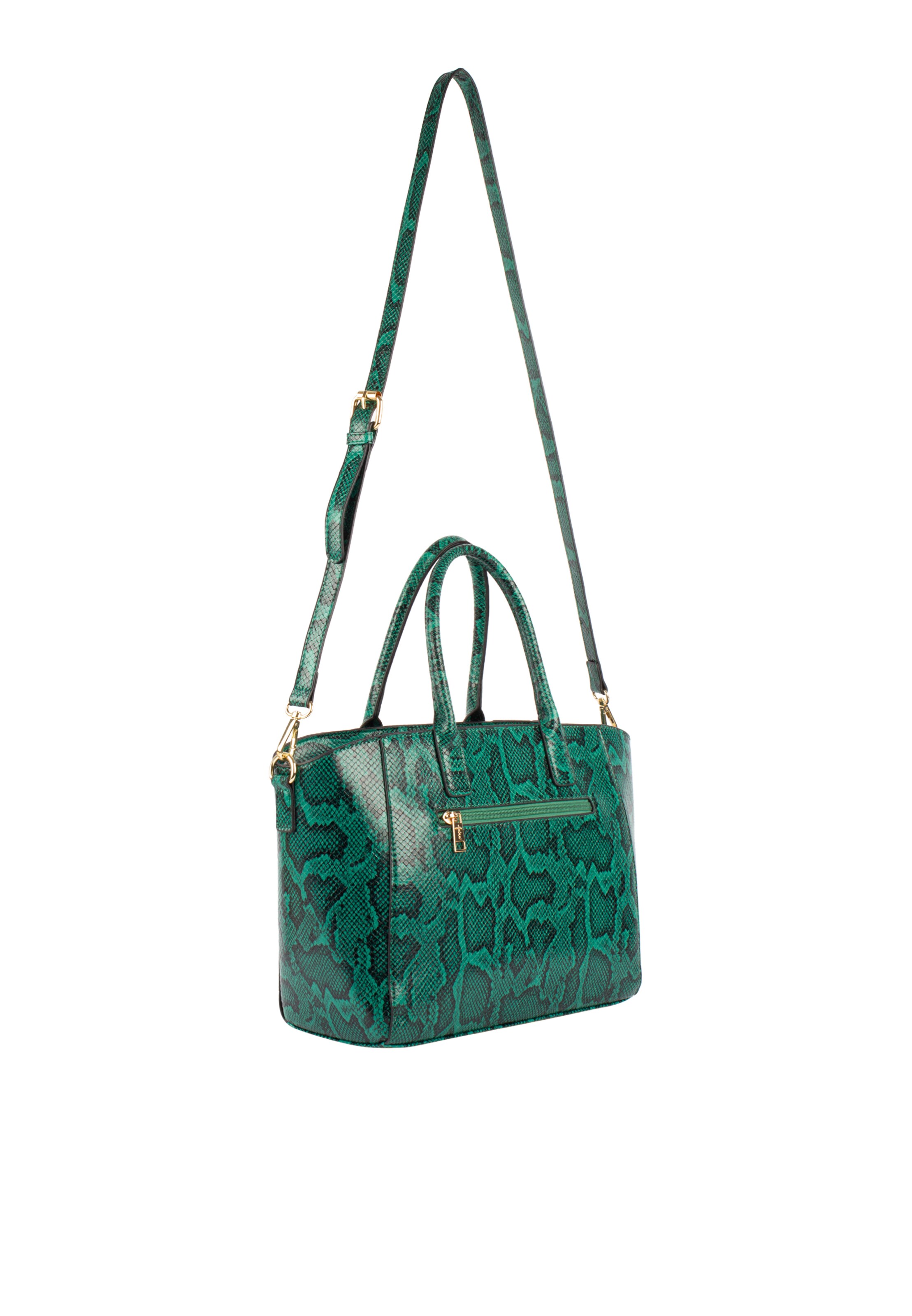 faina Дамска чанта в зелено