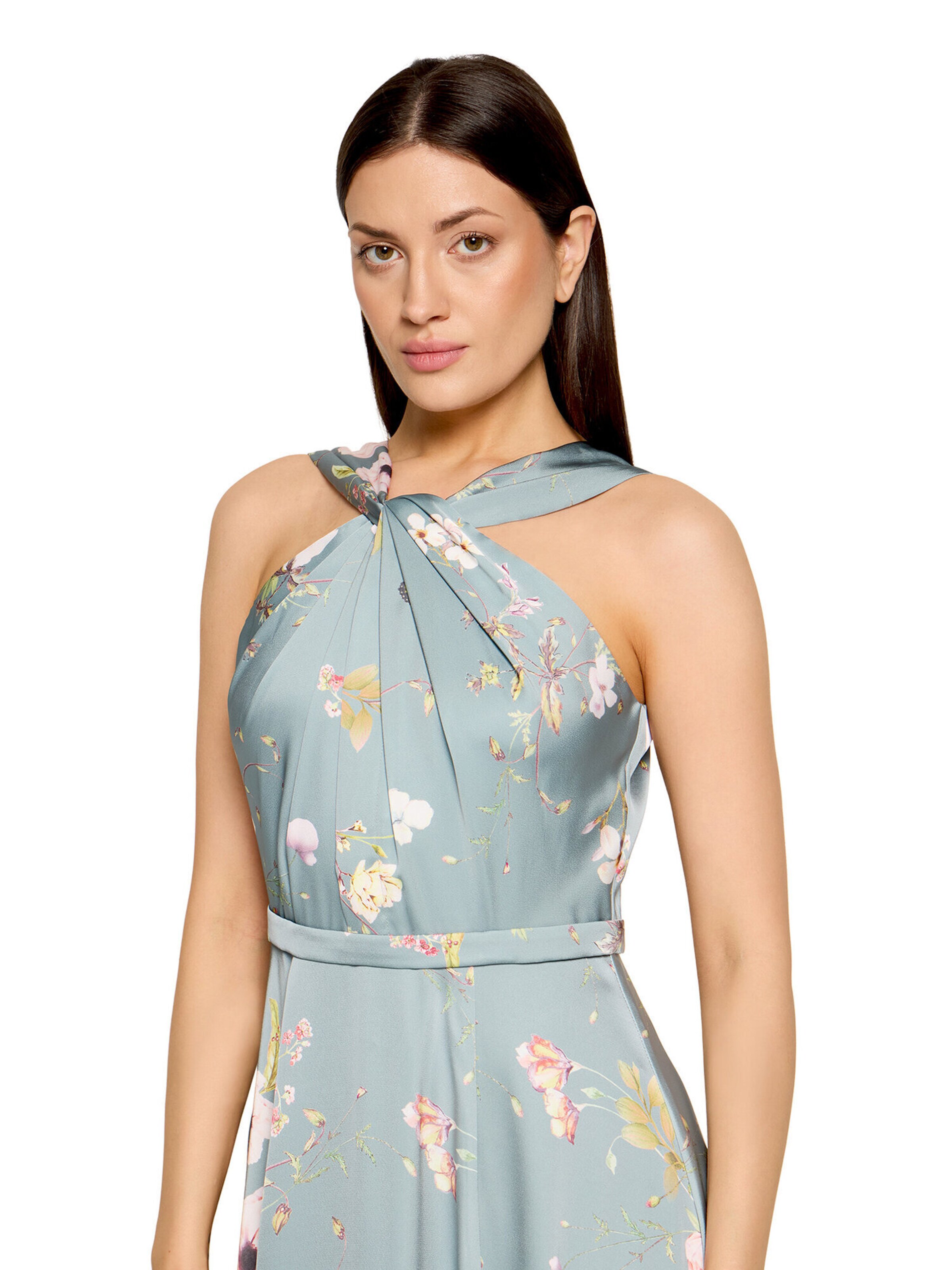 Robe de soirée Vera Mont en argent