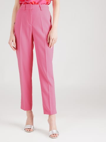 VERO MODA Regular Pleated Pants 'CHANDY' in Pink: front