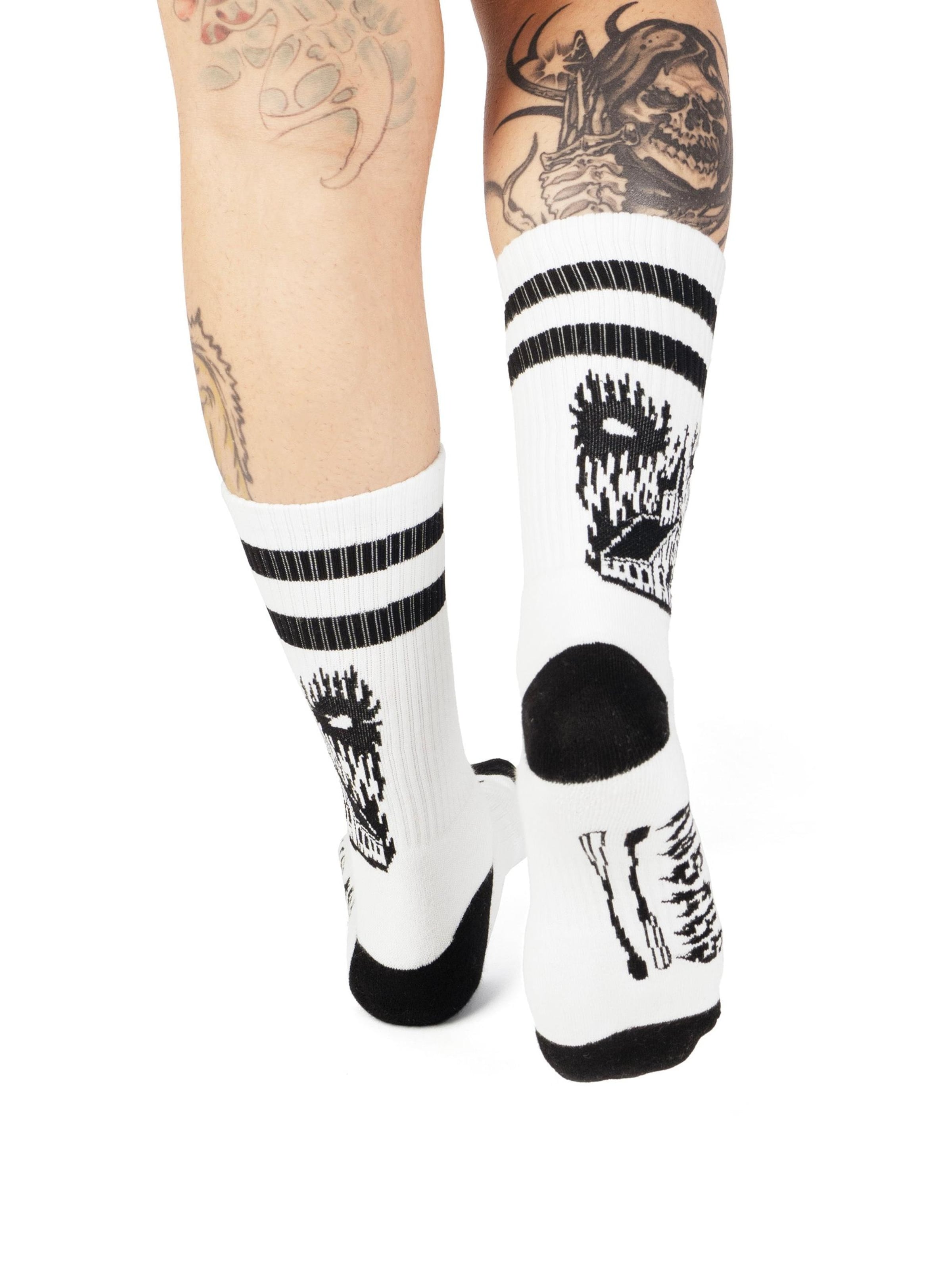 American Socks Socks 'Church of Doom' in White