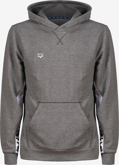 ARENA Sportiska tipa džemperis 'ICONS', krāsa - pelēks / melns / balts, Preces skats