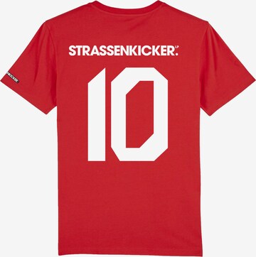 STRASSENKICKER T-Shirt in Rot