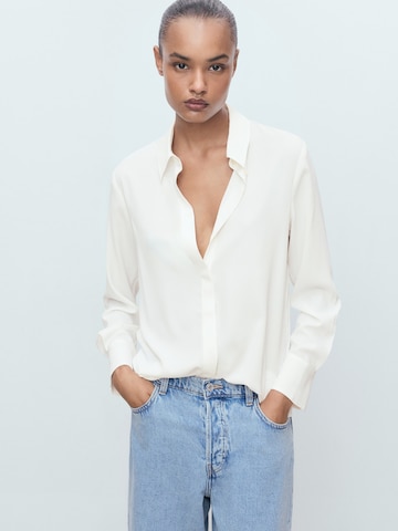 Chemisier MANGO en blanc : devant