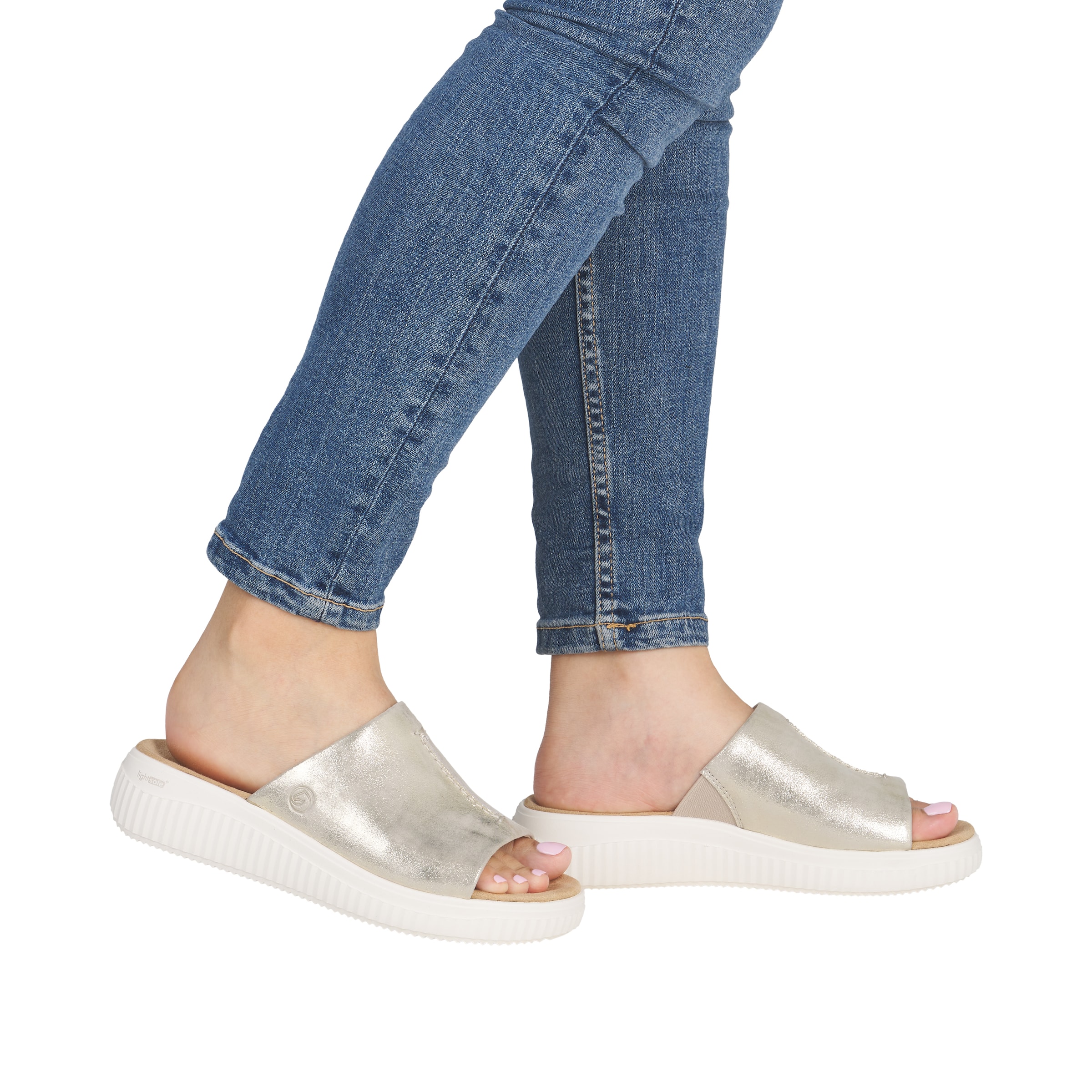 REMONTE Mules in Gold