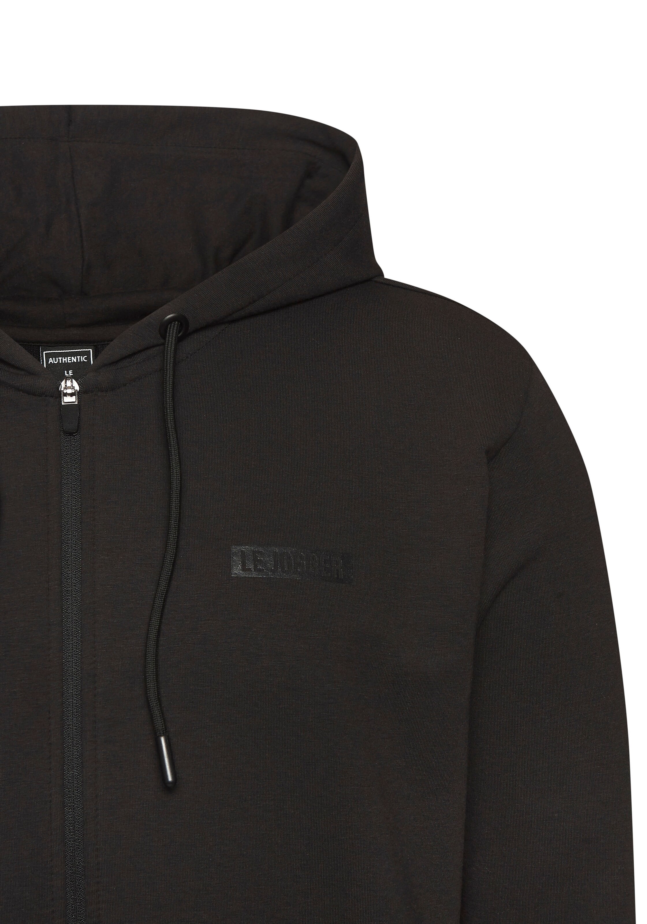 Authentic Le Jogger Zip-Up Hoodie in Black