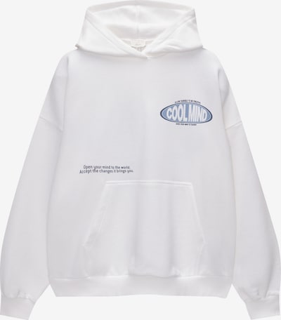 Pull&Bear Sweatshirt i marinblå / ljusblå / vit, Produktvy