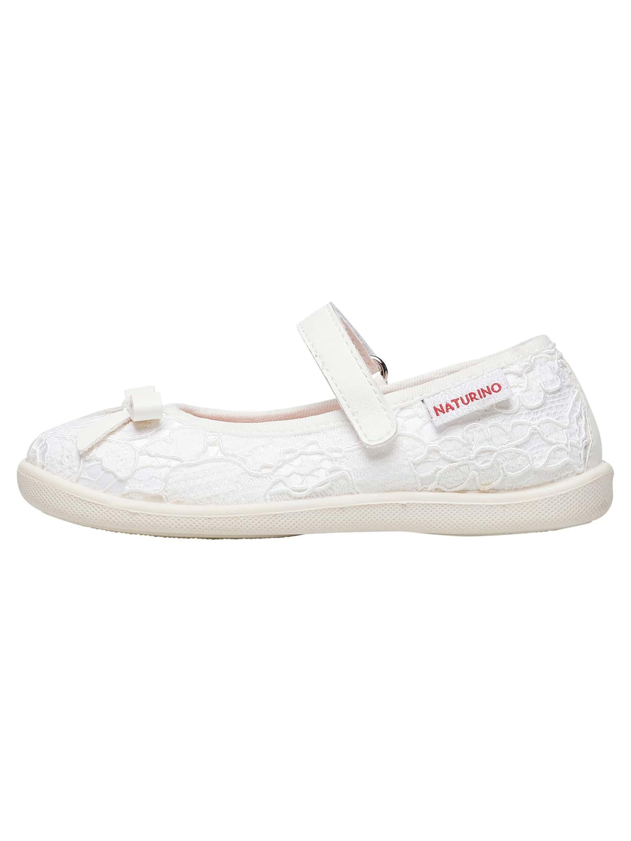 NATURINO Ballerina's 'CLARIES 2' in Wit: voorkant