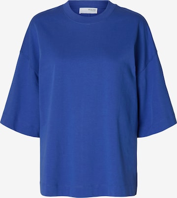 SELECTED T-Shirt in Blau: Vorderseite