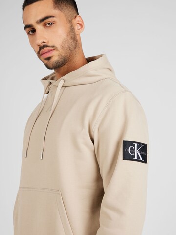 Sweat-shirt Calvin Klein Jeans en beige