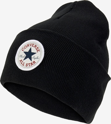 CONVERSE Beanie in Black: front