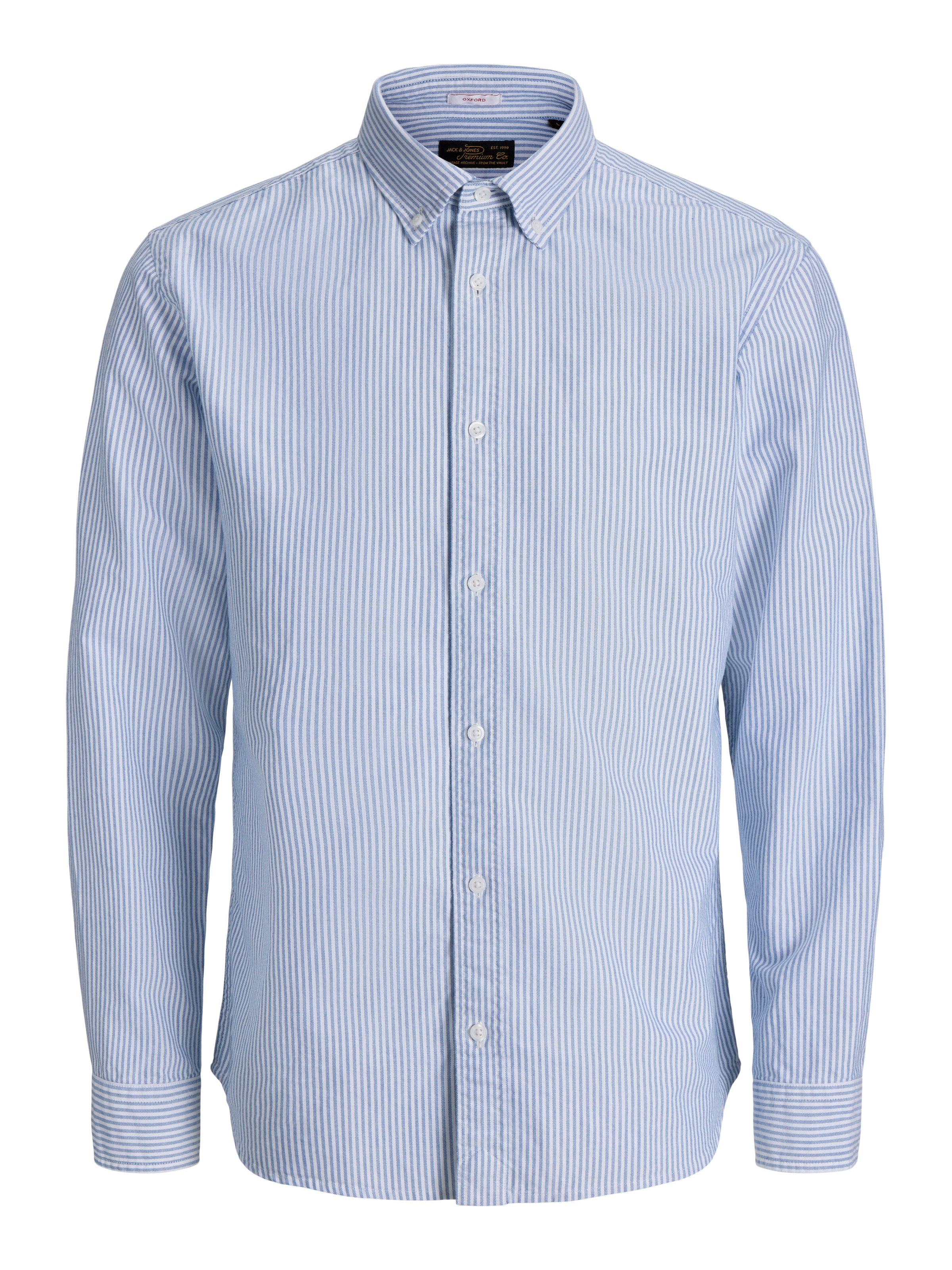 JACK & JONES Button Up Shirt in Blue: front