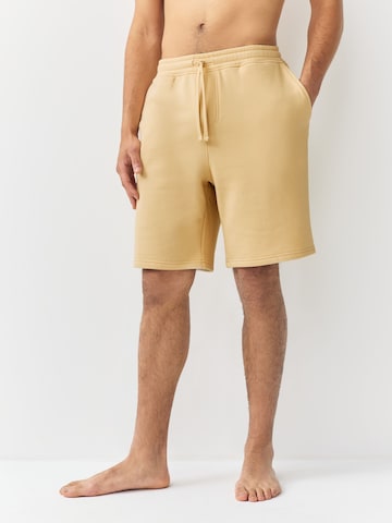 Regular Pantalon Next en jaune : devant