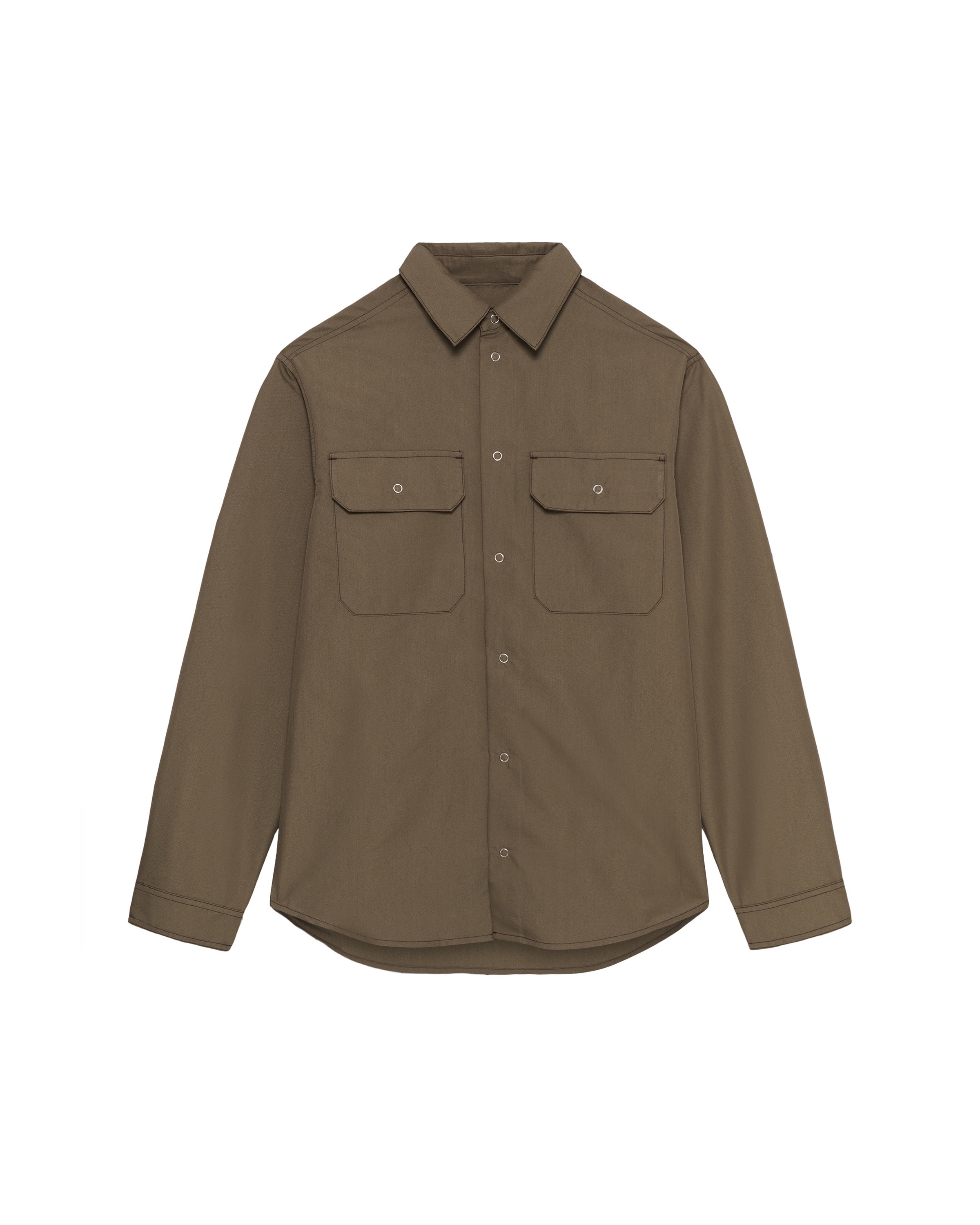 Matinique - Regular Fit Camisa em castanho: frente