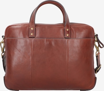 FOSSIL Document Bag in Brown: front