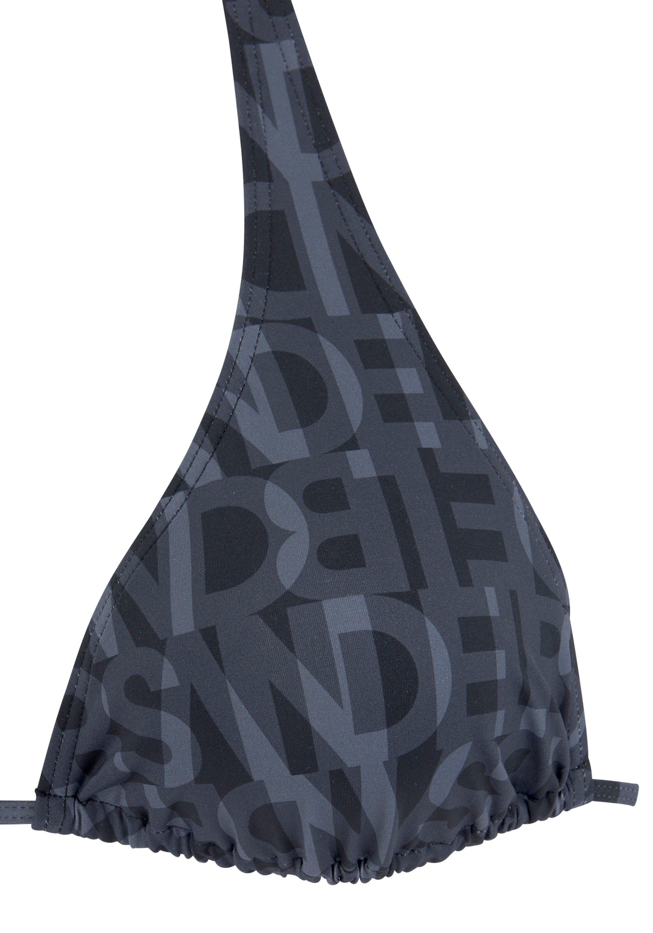 Elbsand Triangel Bikinitop in Schwarz