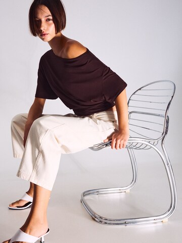 Bershka Shirt in Bruin