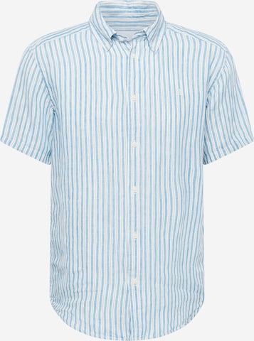 Les Deux Regular fit Overhemd 'Kris' in Blauw: voorkant