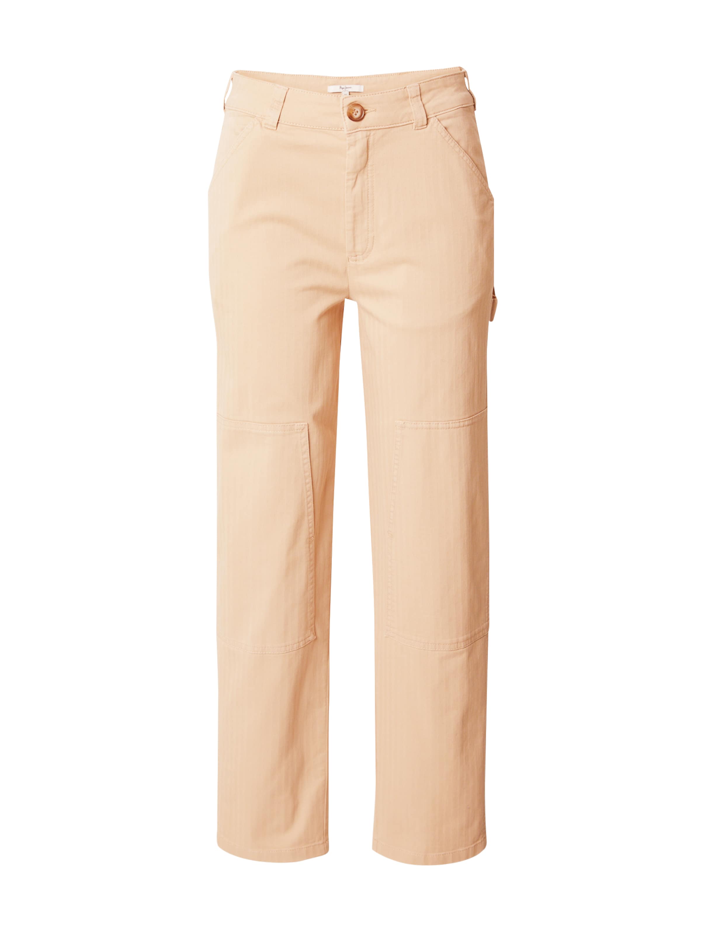 Pepe Jeans Regular Cargobroek 'Betsy' in Beige: voorkant